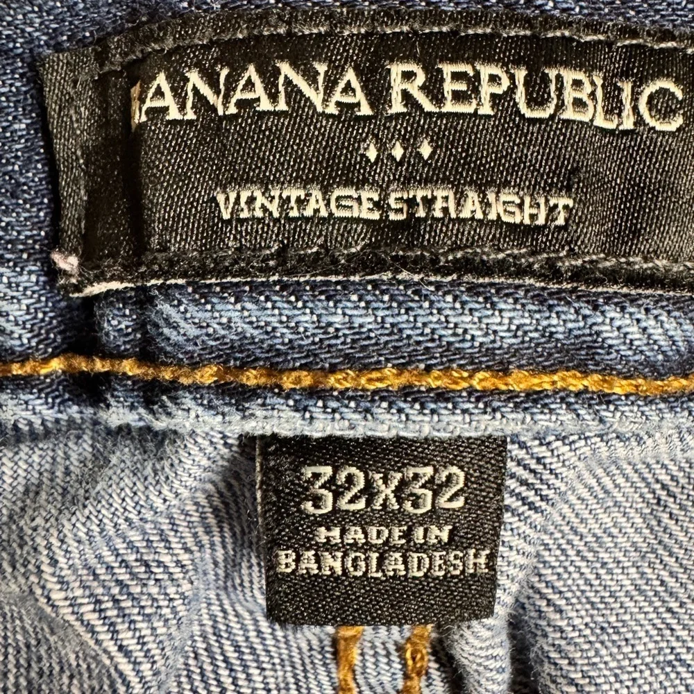 Banana Republic Men’s Vintage Straight Jeans Blue Denim 32x32